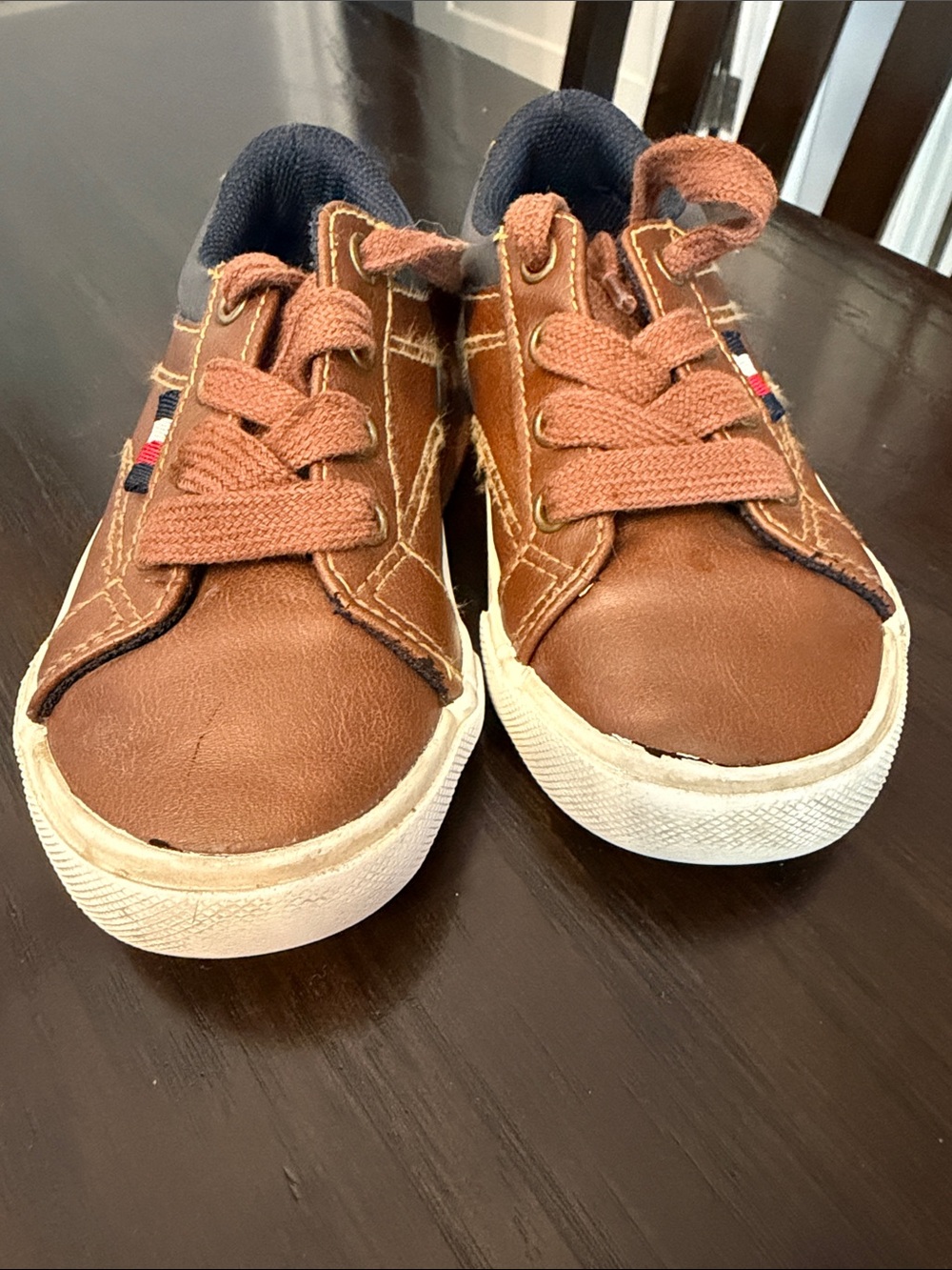 Tommy Bahamas Kids Brown Casual Lace-Up Sneakers